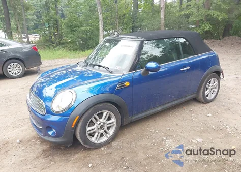 2013 Mini Convertible Cooper из США, поврежденный, VIN WMWZN3C51DT266324